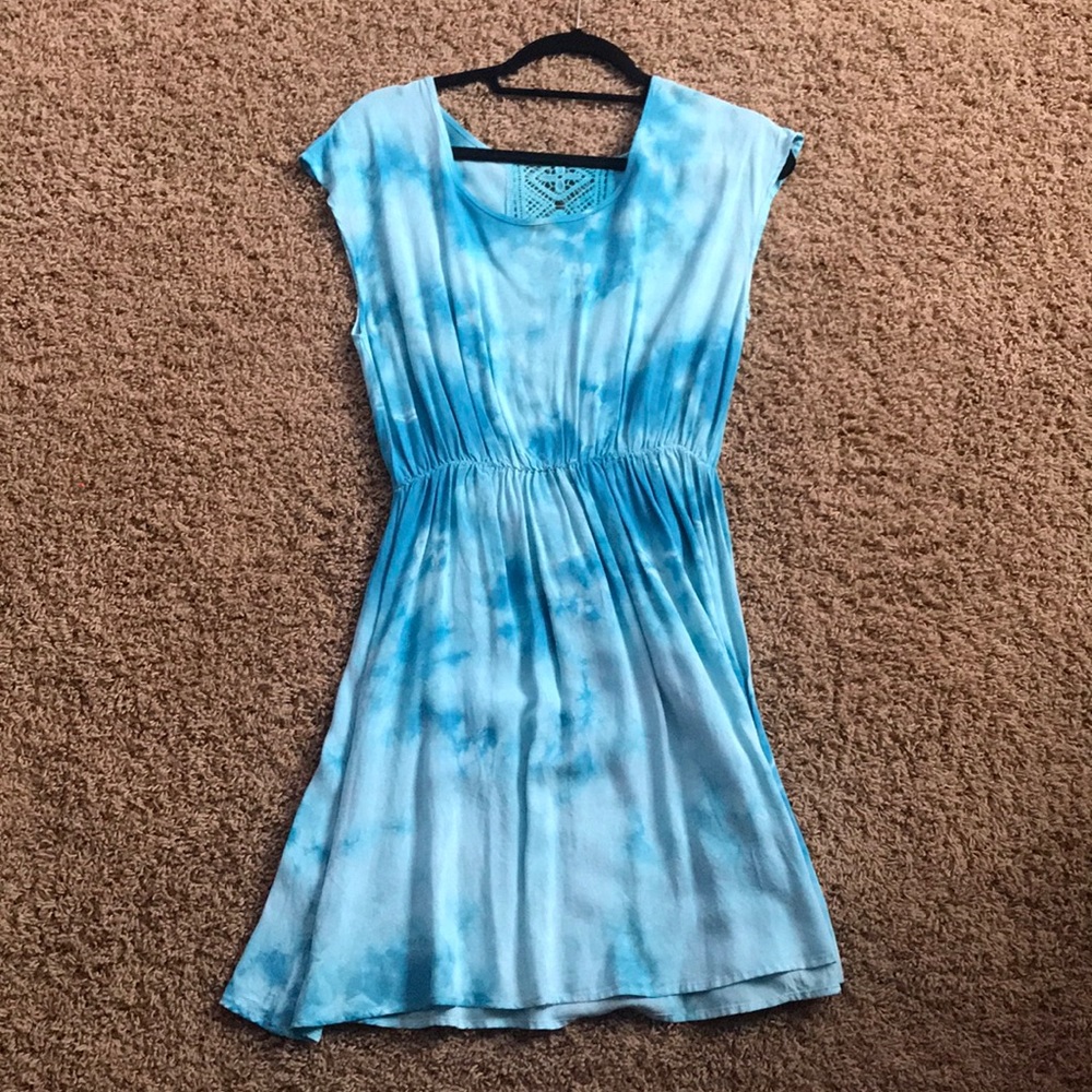 Tie dye sundress with open detail